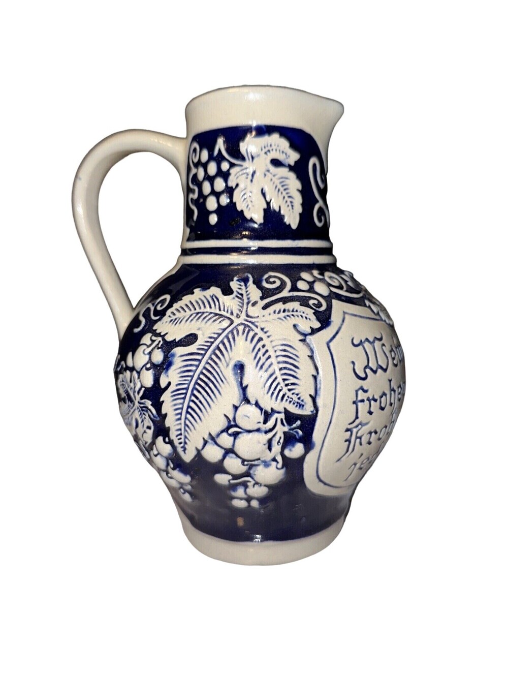 Gerzit Gerz West Germany Wine Pitcher Pottery Stoneware 7.5x6"